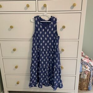 Crewcuts Blue Patterned Dress Size 12